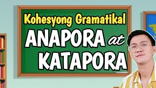 KOHESYONG GRAMATIKAL Anapora at Katapora Pinadaling Pagpapaliwanag [upl. by Brittni714]