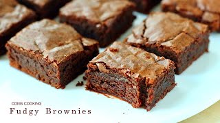 New York Famous Bakerys Secret Recipe  Just Stir to Make Perfect Fudgy Brownies  Cong Cooking [upl. by Xyla400]