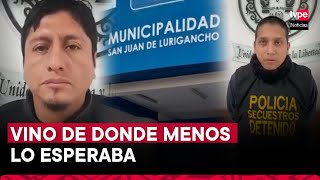 Extorsionaban a funcionario de Municipalidad de SJL y descubren que eran sus propios colegas [upl. by Eylrac508]