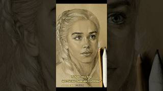 Simply draw on toned tan celebrities Daenerystargaryen emiliaclarke howtodraw gameofthrones [upl. by Aneehsit]