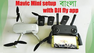 DJI Mavic Mini Setup First time DJI Fly app settings with Mavic Mini drone tutorial in Bangla [upl. by Goober]