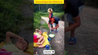 lord jesus helps the little boy😱🙏😇 jesus bible dios deus zeus fé fe foryou [upl. by Nally]