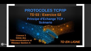 Protocoles TCPIP  TD03  Exercice 02  Principe d’Échange TCP  Scénario  L2 GTR [upl. by Eulalia]