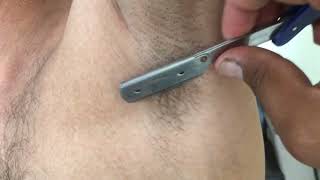 armpit shave full shave khokharsalon shortvideo shaving ytshorts viral ytshorts army [upl. by Nitram]