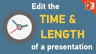 PowerPoint 2013  How to set time duration amp edit slide length tutorial [upl. by Ahsurej]