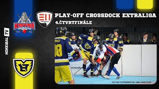 Playoff CROSSDOCK Extraligy hokejbalu  HbK Karviná vs HBC Hostivař  4 Čtvrtfinále [upl. by Erda]