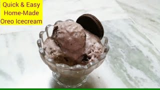 ওরিও কুকিস দিয়ে আইসক্রিম  How to make Oreo ice cream at homeOnly 4 Ingridients No eggs [upl. by Oniluap]