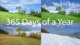 365 Days Time Lapse Nature  A Photo a Day Calendar  One Year Time Lapse Seasons 20 Minutes [upl. by Ailuy]