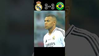 Real Madrid vs Brazil Epic Penalty Shootout Imaginary 🥶🔥 mbappe youtube football shorts [upl. by Khano]