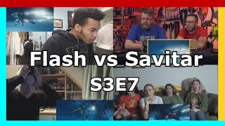 Reacciones Flash vs Savitar  Temporada 3 Episodio 7  Reactions Mashup [upl. by Lempres641]