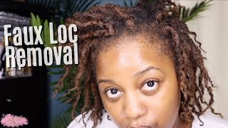 DID FAUX LOCS DAMAGE MY REAL LOCS  HOW TO SAFELY REMOVE FAUX LOCS [upl. by Ellenahs]