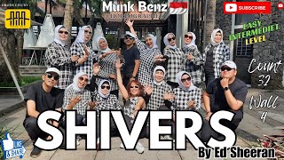 EDITOR PUN IKUT GOYANG SHIVERS  by Nilem Line Dance [upl. by Ailefo93]