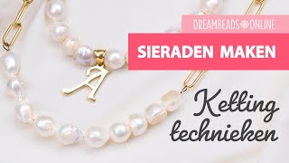 Hoe maak je een sieraden ketting  DIY Basistechnieken SIERADEN MAKEN ★ Dreambeads Online [upl. by Tripp]