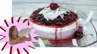 Cheesecake alla Ricotta con Cocco e Ciliegie [upl. by Feinleib171]