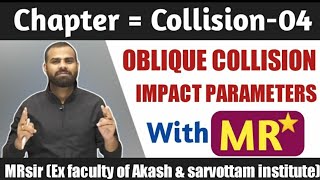 COLLISION 4  oblique collision  impact parametre [upl. by Alahc]