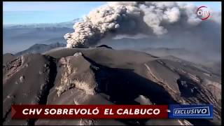 Exclusivo sobrevuelo a volcán Calbuco reveló cambios en su estructura  CHV Noticias [upl. by Julio]