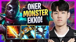 ONER IS A MONSTER WITH EKKO  T1 Oner Plays Ekko MID vs Neeko  Season 2024 [upl. by Tavis]