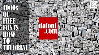 Dafont tutorial  how to download free fonts with commercial licence for Redbubble Etsy KDP POD [upl. by Weil]