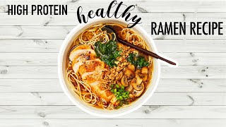 HIGH PROTEIN HEALTHY RAMEN RECIPE  Make ramen with me [upl. by Laks36]