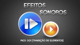 Efeitos Sonoros Transição de Elementos PACK 01 [upl. by Adnahsat]