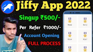 Jiffy App Account Opening Process  Jiffy App Refer and earn  Jiffy App trade kaise kare [upl. by Lumbye317]