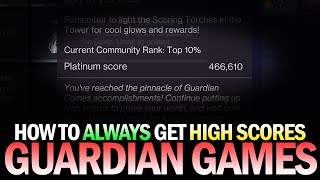 How to Always Get High Scores in Guardian Games Every Time On Every Strike Destiny 2 [upl. by Ahselaf]