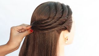 3 antique hairstyle for girls  unique hairstyle  open hair hairstyle  ponytail hairstyle [upl. by Milan]