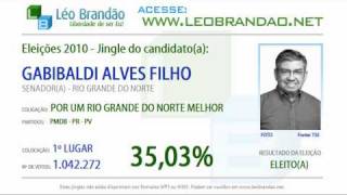 Jingles Eleições 2010  Garibaldi Alves Filho  PMDB  leobrandaonet [upl. by Norb]