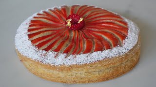 GALETTE DES ROIS FRAMBOISES CHOCOLAT BLANC [upl. by Adirem614]