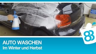 Auto waschen Winter Herbst mit Sonax Autopflegeprodukten WaschTour  Autoaufbereitung [upl. by Nivlak71]