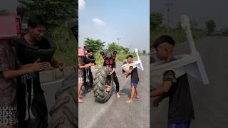 Skibidi tire flipping challengeskibiditoilet speaker shortyoutube funny cameraman [upl. by Eremehc919]