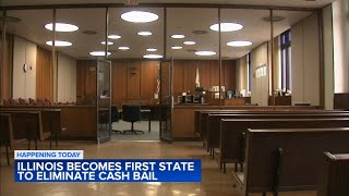 Illinois becomes 1st state to abolish cash bail as PreTrial Fairness Act takes effect [upl. by Lontson]