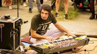 TRIBALNEED  Melodic Techno Live Looping Roland Juno 106 analog syntheziser at Mauerpark Berlin [upl. by Rosemonde336]