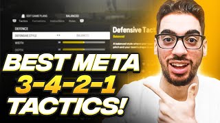 THE BEST META 3421 FORMATION amp CUSTOM TACTICS FOR EAFC 24 ULTIMATE TEAM [upl. by Cloots15]