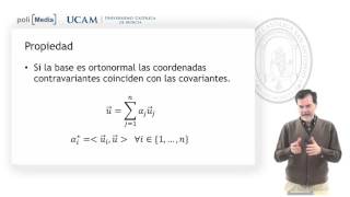 Álgebra Lineal  Coordenadas covariantes y contravariantes  Jesús Soto [upl. by Fornof]