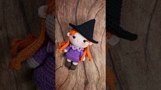 Cute Little Witch Amigurumi amigurumi crochet crochetdoll handmade halloween witch [upl. by Johnathan]