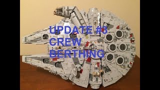 Custom Mod Update 3 Crew Berthing  LEGO 75192 Millennium Falcon Star Wars [upl. by Yekcim762]