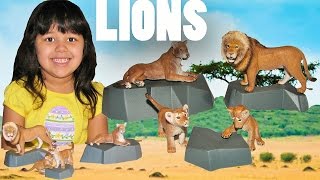 Learn Wild Zoo Farm Animal Names with Schleich Toys amp Microwave  Small to Big [upl. by Jenica]