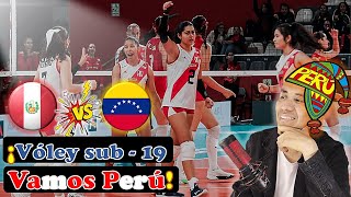 🟠 Reacción en vivo  PERÚ 🇵🇪 VS VENEZUELA 🇻🇪 Sudamericano de Vóley  Sub 19 2024 [upl. by Krall]