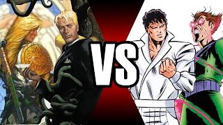 LUCIFER E MIGUEL VS BEYONDER E MOLECULE MAN  BATALHA MORTAL  Ei Nerd [upl. by Akcirre]