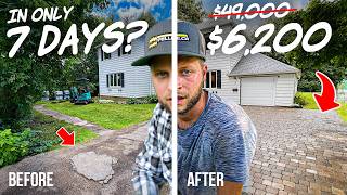 They said I couldn’t do it so I tried – Paver Driveway Build DIY [upl. by Slin]