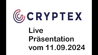 240909 Cryptex Vorstellung Aufzeichnung [upl. by Atiek]