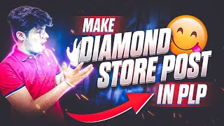 Make Diamond Store Post In PLP 👈 Diamond Post plp  No password  RFX  pixellab [upl. by Narol980]