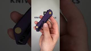 Real Steel Valore 7091PB Blackwashed Nitro V Purple G10 pocket knife Poltergeist design [upl. by Bensky912]