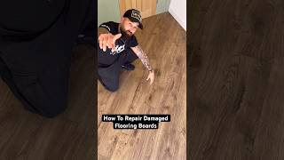 How To Repair Damaged Laminate Flooring Boards diy asmr shorts [upl. by Boni]