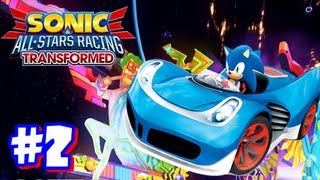 Sonic amp All Stars Racing Transformed Wii U  World Tour  Part 2 [upl. by Maure658]