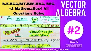 How to solve Vector Algebra Reciprocal equations engineering math vector space mathsvectormath [upl. by Aneeras]