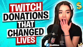 TWITCH DONATIONS THAT CHANGED LIVES 50000 [upl. by Marlee]