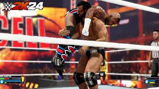 CM Punk vs Drew McIntyre  Hell in a Cell Match BAD BLOOD 2024  WWE 2K24 [upl. by Afas5]