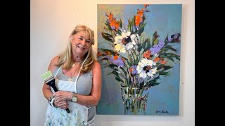 Acrylic Floral Painting with Jane Slivka Free amp Loose [upl. by Stringer]